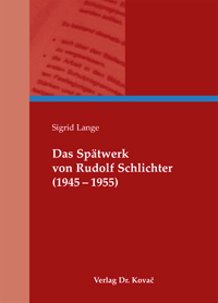 Buchcover von Das Spätwerk von Rudolf Schlichter (1945-1955)