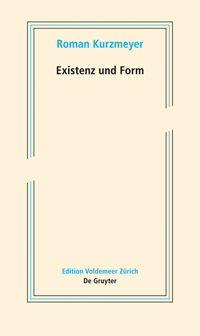 Buchcover von Existenz und Form