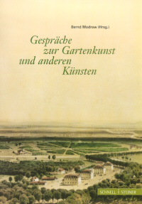 Buchcover von Gespräche zur Gartenkunst und anderen Künsten