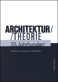 Buchcover von Architekturtheorie 20. Jahrhundert