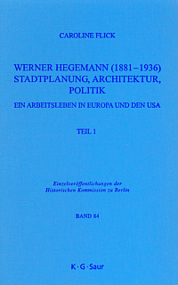 Buchcover von Werner Hegemann (1881-1936)