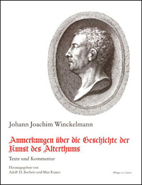 Buchcover von Anmerkungen über die Geschichte der Kunst des Alterthums. Dresden 1767. Texte und Kommentar