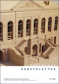 Buchcover von Dresdener Kunstblätter 52 (2009), Nr. 1