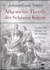 Buchcover von Allgemeine Theorie der Schönen Künste
