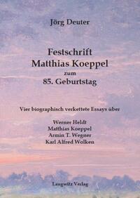 Buchcover von Festschrift Matthias Koeppel zum 85. Geburtstag