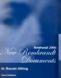 Buchcover von Rembrandt 2006: New Rembrandt Documents