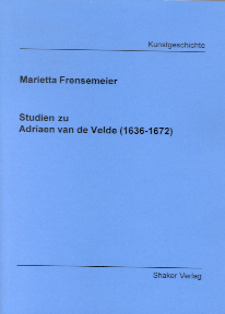 Buchcover von Studien zu Adriaen van de Velde (1636-1672)